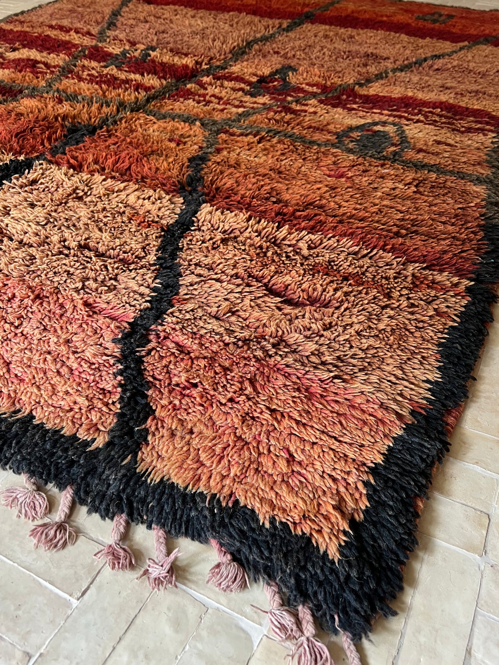 15%OFF】モロッコラグ Morocco Berber rug オールドカーペット